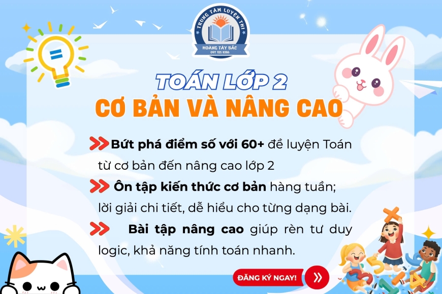 Toán lớp 2 cơ bản và nâng cao