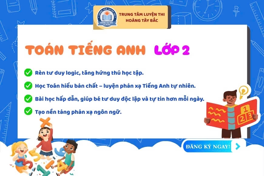 Toán tiếng anh lớp 2