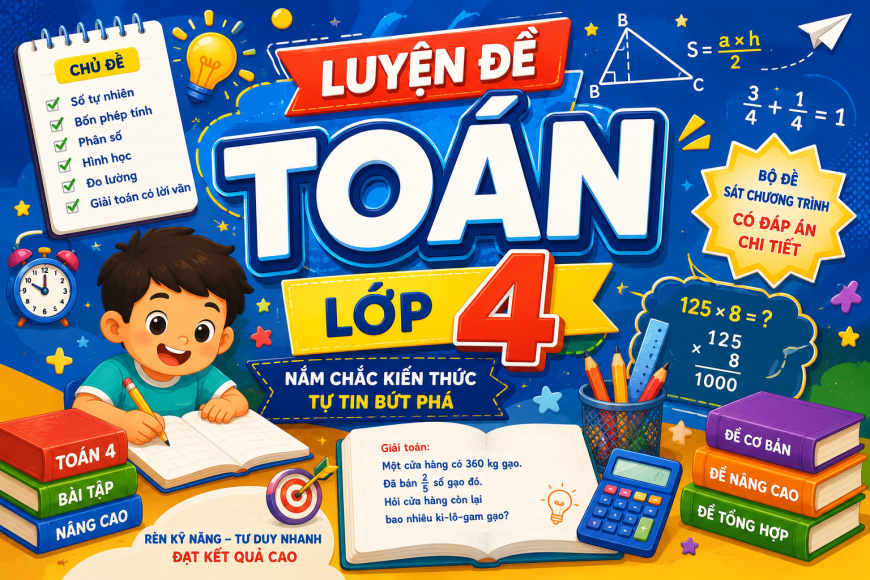 TOÁN 4 (DÀNH RIÊNG CHO TT)